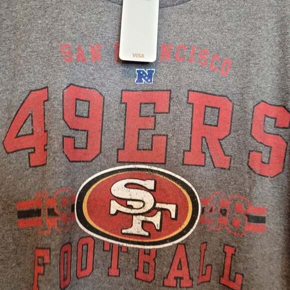 49ers NFL Team Apparel Tshirt Original Tags Mens Size 2XL Gray - Picture 2 of 6